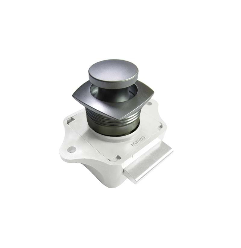 Push Lock Roundtangular Kit Satin Finish