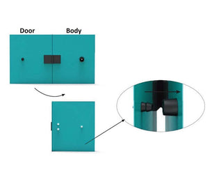 Door Retainer Hold Back Black Rubber 36mm
