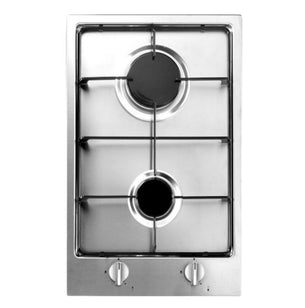 Challenger Domino 2 Burner Hob Stainless Steel