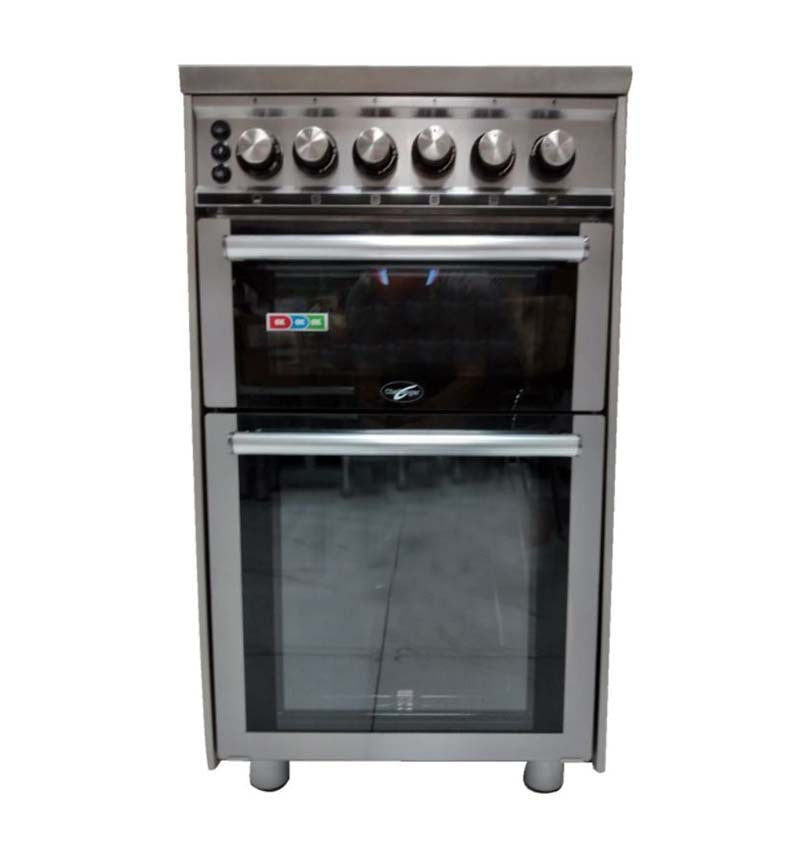 Challenger Kakapo Gas Oven with 4 Burner Hob Stainless Steel