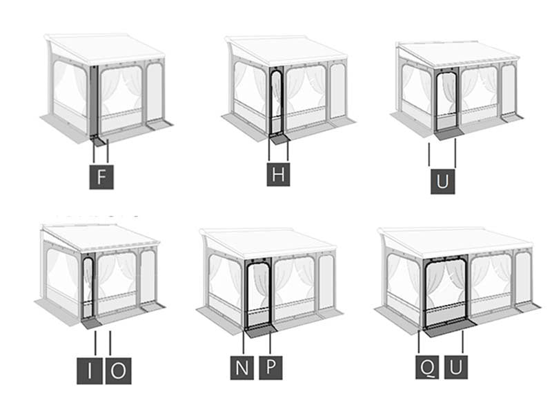 Fiamma 2021 Privacy Room Attachment - Front Panel