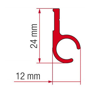 Fiamma Awning Rail/Rope Track 4mm x 4m