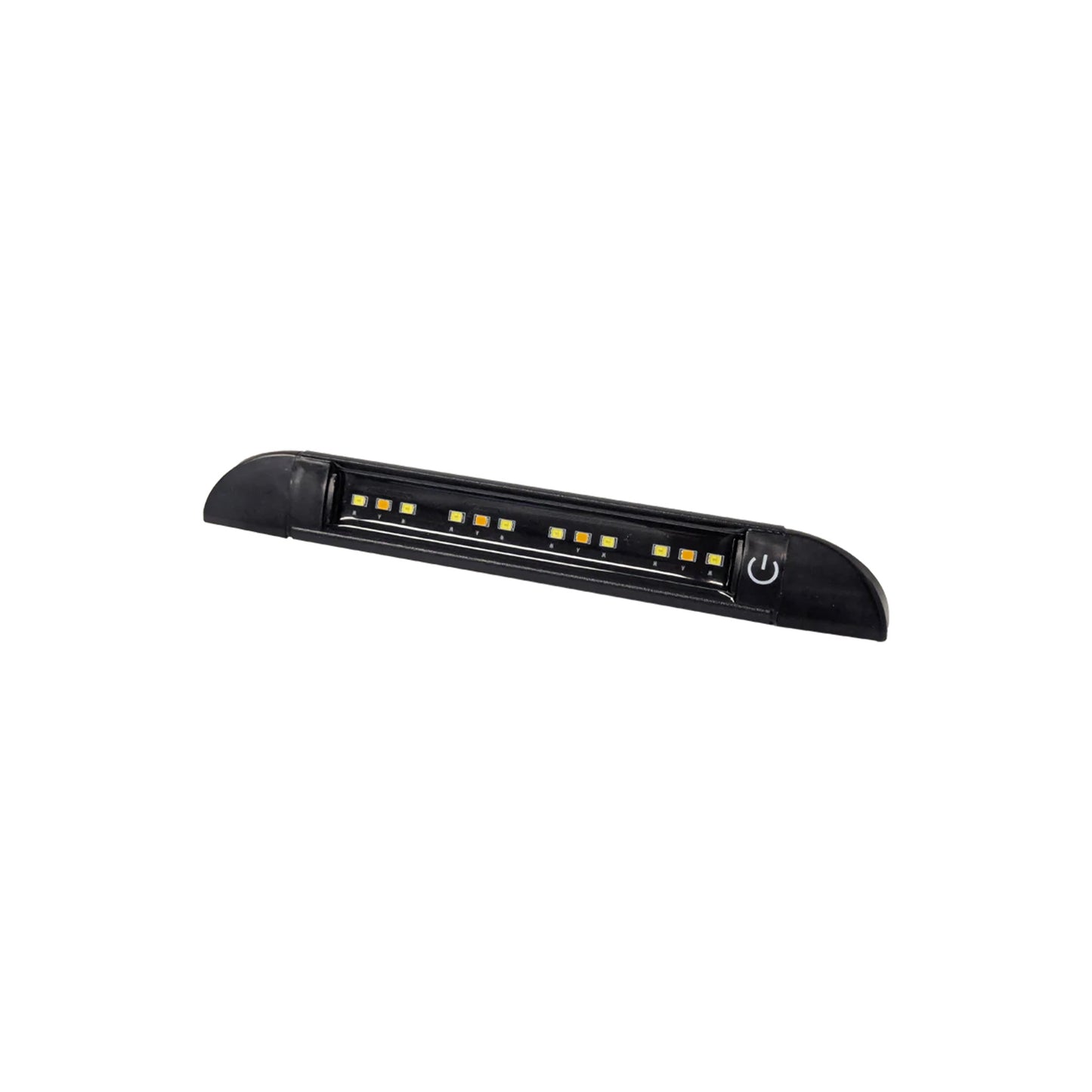 Coast RV Slimline Dual Colour Awning Light 20cm Black