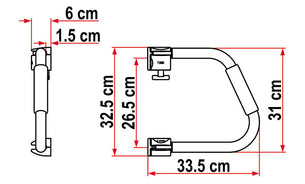 Fiamma Security Handle 31cm