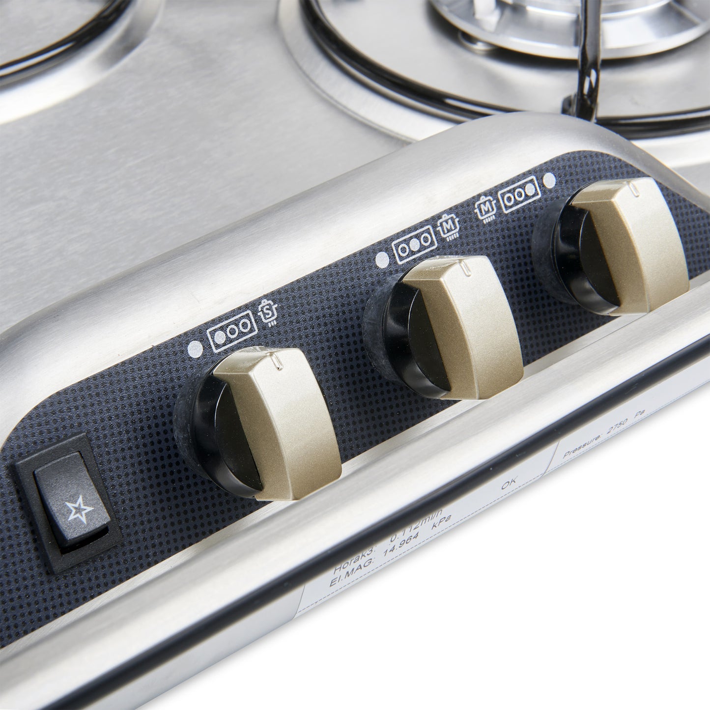 Dometic 3 Burner Hob with Glass Lid - 12V Ignition