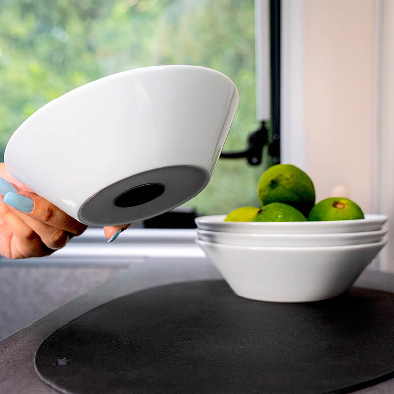 Silwy Magnetic Porcelain Bowl White 2pk