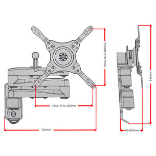 Maxview Cantilever TV Wall Mount