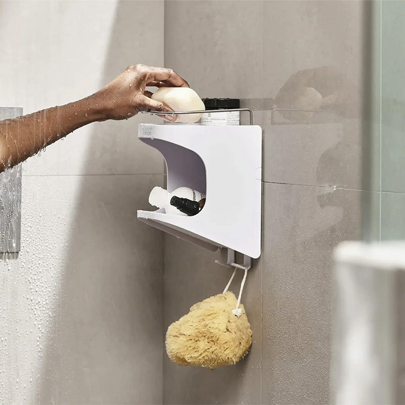 Joseph Capsule Compact 2 Tier Shower Shelf White