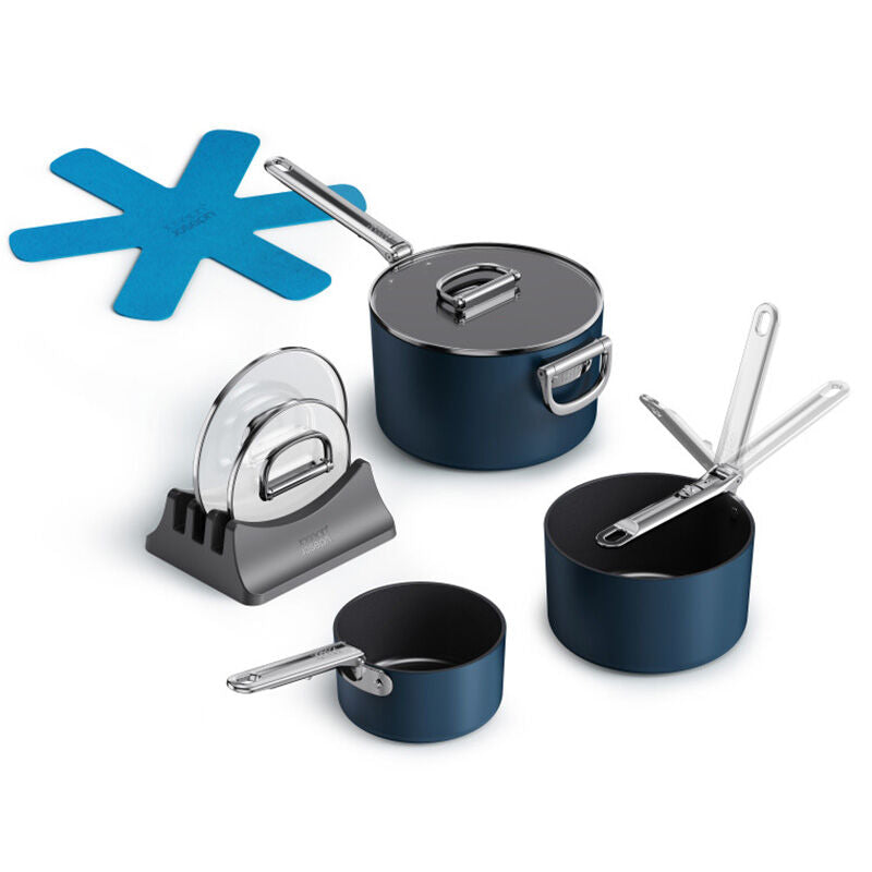 Joseph Space Saucepan Set with Folding Handles