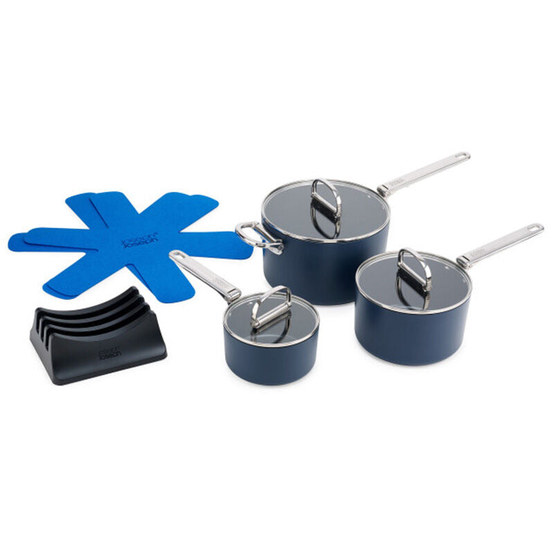 Joseph Space Saucepan Set with Folding Handles