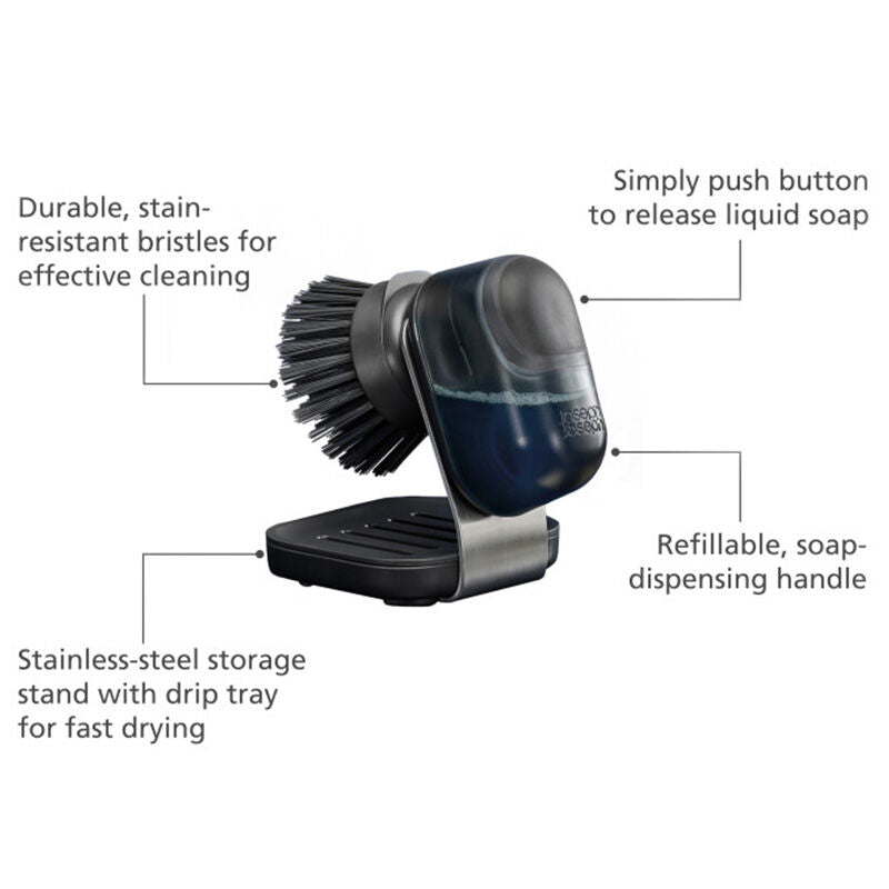 Joseph SinkTech Palm Dish Brush and Stand