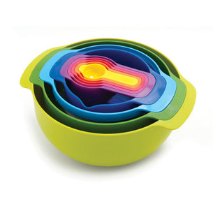 Joseph Nest 9 Piece Food Prep Set - Rainbow