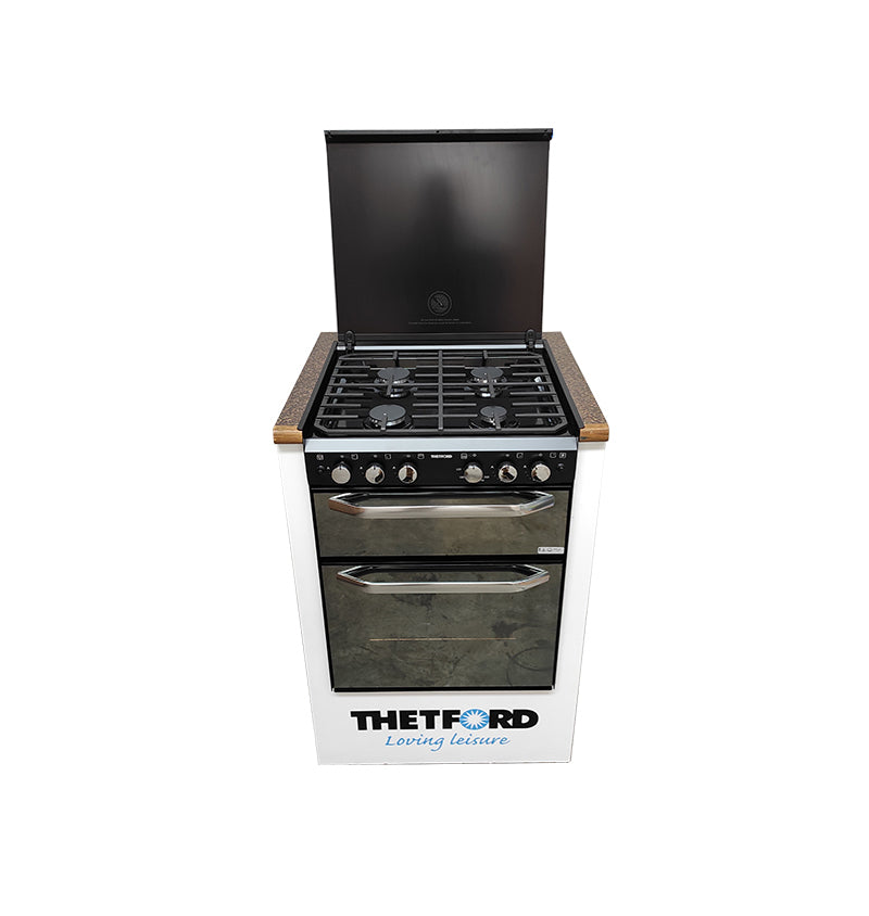 Thetford K1500 Oven/Grill with 4 Burner Hob Mirror Finish