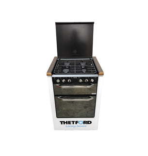 Thetford K1500 Oven/Grill with 4 Burner Hob Mirror Finish