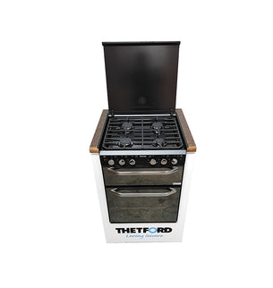 Thetford K1500 Oven/Grill with 4 Burner Hob Mirror Finish