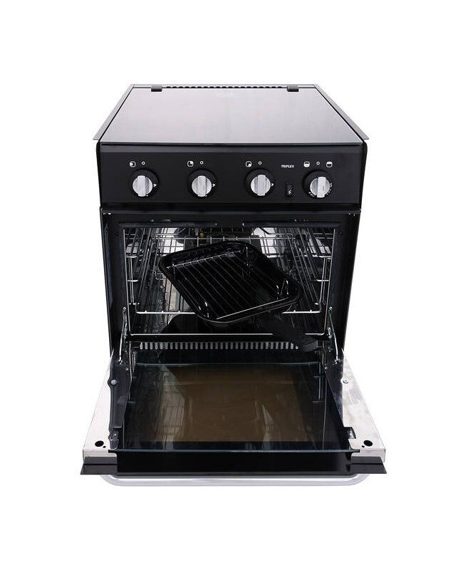 Thetford Triplex Oven/Grill with 3 Burner Hob Mirror Finish