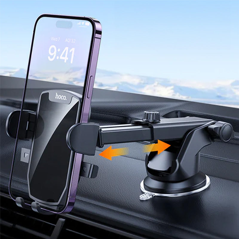 HOCO Quick-Lock Pro Phone Holder Dash/Glass Mounted