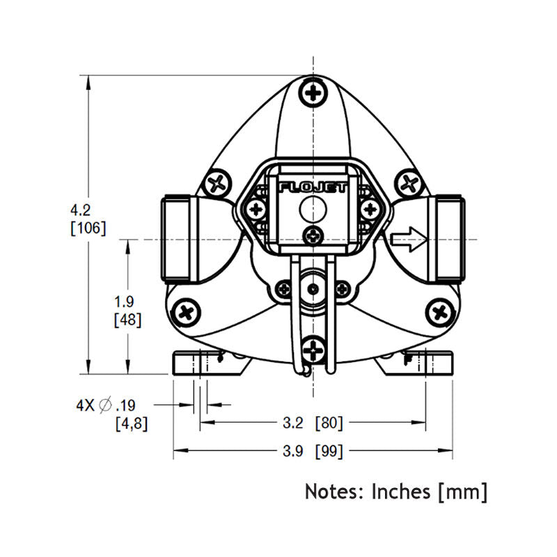 Flojet RV Water Pump 12V - 50 PSI/11 LPM