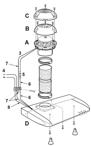 Dometic Rangehood Surface Mounted 12V