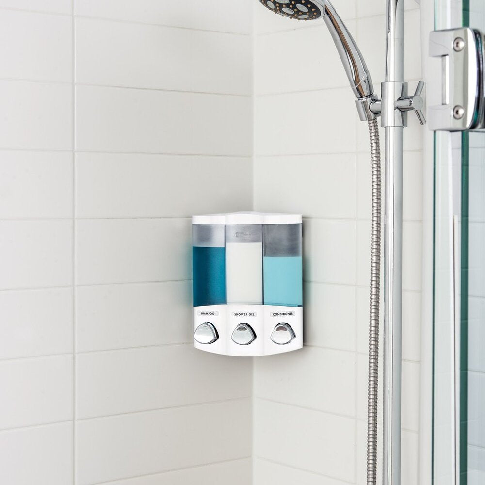 Better Living Aviva Corner Trio Dispenser White