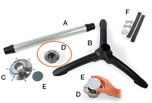 Fiamma Table Part - Pedestal Floor Mount Recessed