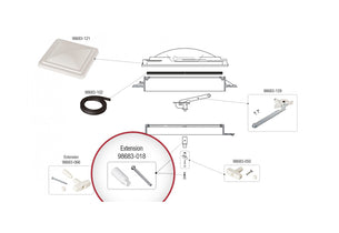 Fiamma Vent Part - Roof Vent Handle Extension Kit