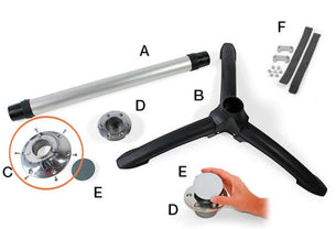 Fiamma Table Part - Pedestal Conic Table Mount