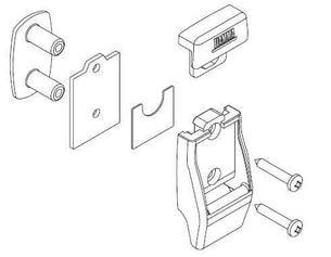 Fiamma Awning Part - F45 Series Leg Wall Brackets Aluminium 2pk