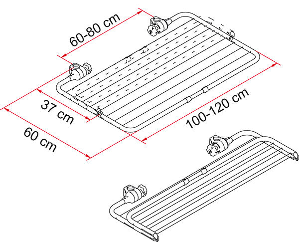 Fiamma Easy Dry Clothesline for Carry-Bike Racks