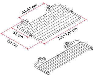 Fiamma Easy Dry Clothesline for Carry-Bike Racks