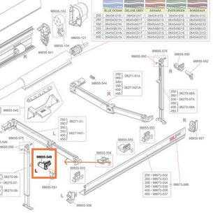 Fiamma Awning Part - F45s Leg Knuckle LH