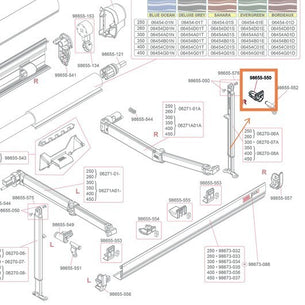Fiamma Awning Part - F45s Leg Knuckle RH