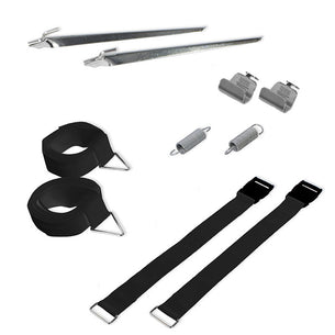 Fiamma Caravanstore Tie Down Kit S Black 2pk
