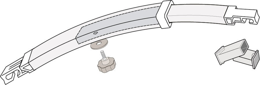 Fiamma F45/F65/F80 Series Awning Rafter Curved