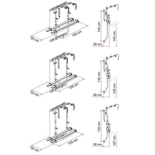 Fiamma Carry-Bike 200DJ for Fiat Ducato Van (after June 2006) Black (Pre-2023 Version)