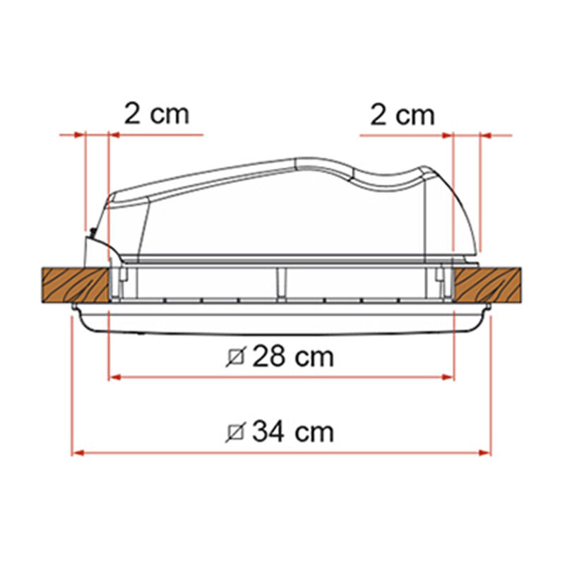 Fiamma Vent 28F Roof Vent 280 x 280mm