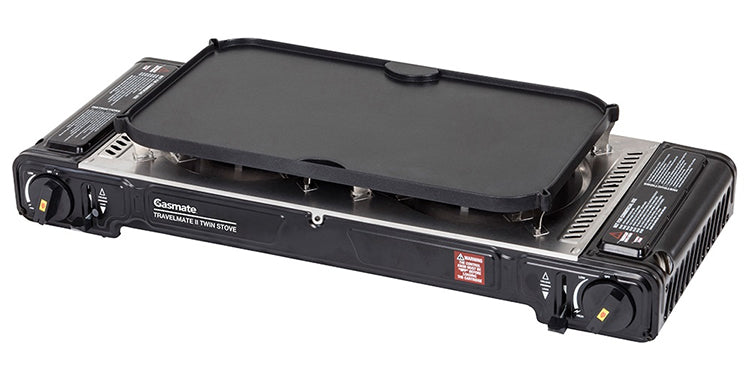 Gasmate Deluxe Twin Stove with Hotplate***