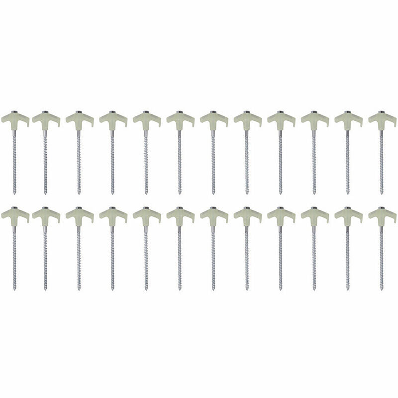 OZ Trail Tent Peg Screw-In Set 25 Piece Glow In Dark