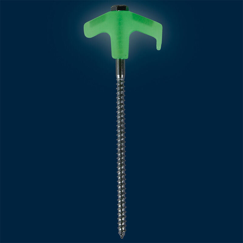 OZ Trail Tent Peg Screw-In Set 25 Piece Glow In Dark