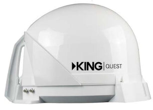 King Quest Automatic Satellite Dish White