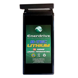 Enerdrive B-Tec Slimline Lithium Battery 100AH/12V***