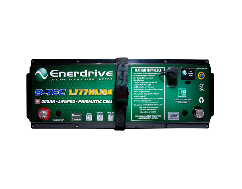 Enerdrive B-TEC G2 Lithium Battery with Bluetooth Monitor 12V/200AH***