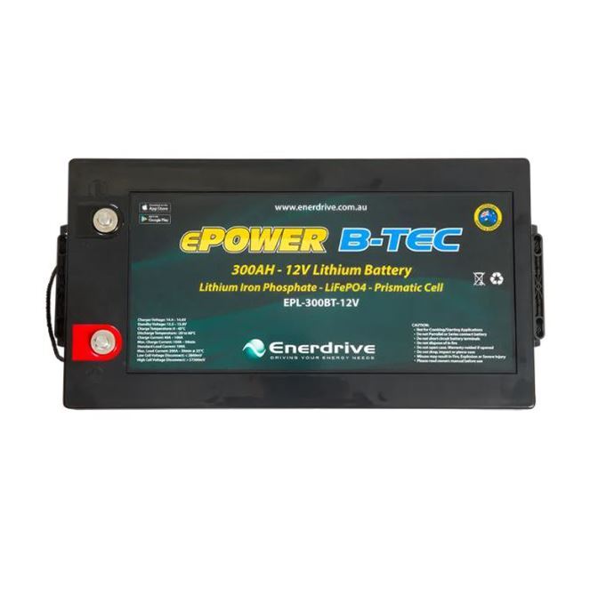 Enerdrive B-TEC G2 Lithium Battery with Bluetooth Monitor 12V/300AH***