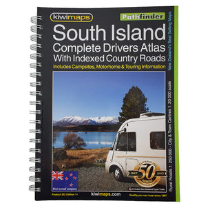 KiwiMaps South Island Complete Drivers Road Atlas