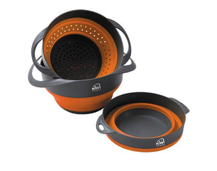 Kiwi Camping Collapsible Bowl and Colander Set 3pc