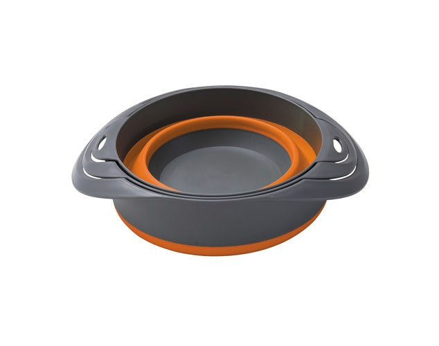 Kiwi Camping Collapsible Bowl and Colander Set 3pc