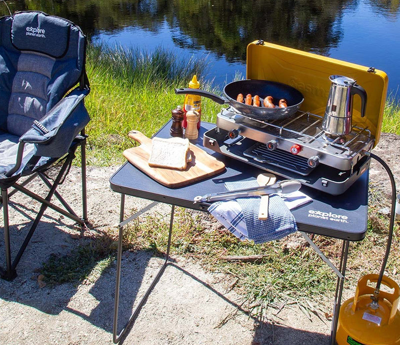 Gasmate 2 Burner Portable Stove with Grill***