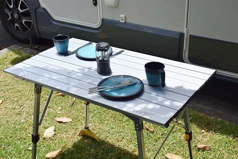 RVSC Aluminium Slat Table 90 x 52cm
