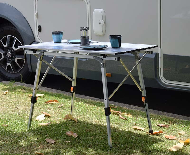 RVSC Aluminium Slat Table 90 x 52cm