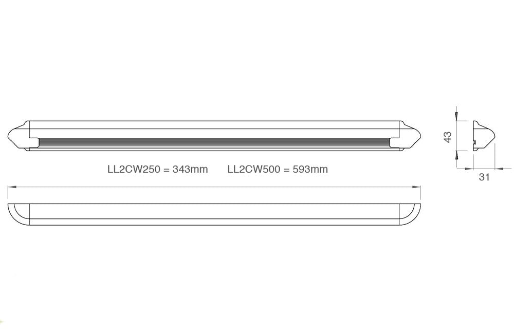 Labcraft Astro LED Awning Light 12V 500mm - Cool White